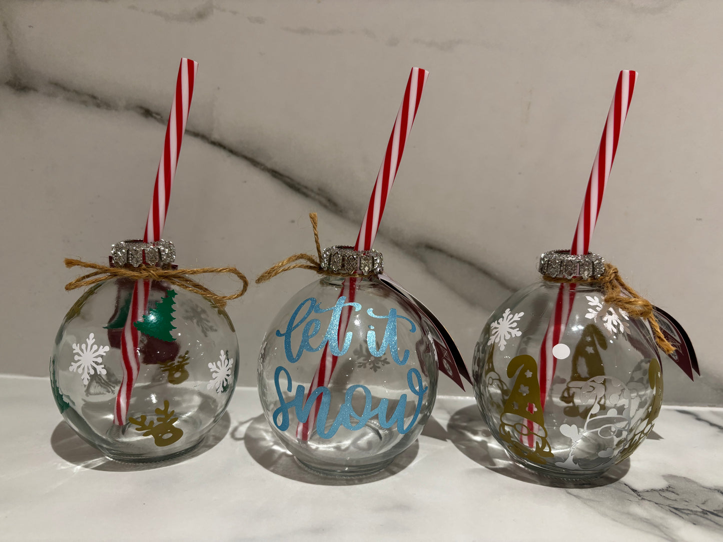 Festive Bauble Glass