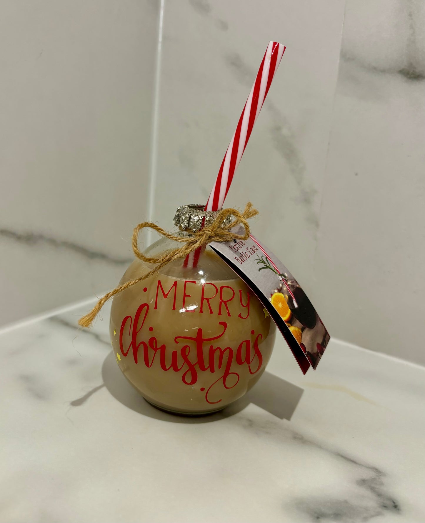 Festive Bauble Glass