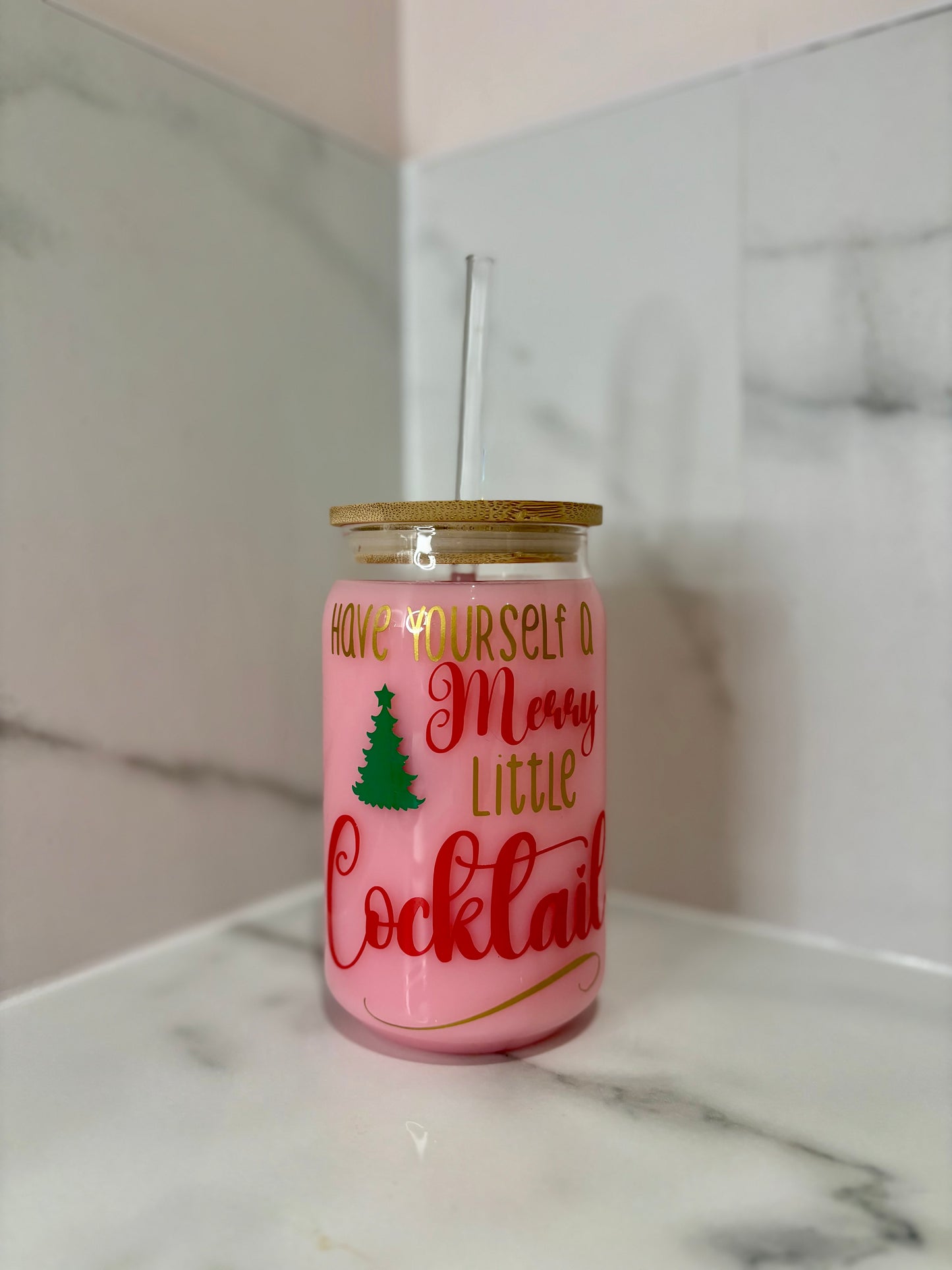 Glass with Bamboo Lid