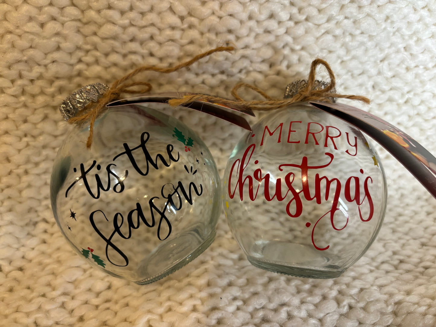 Festive Bauble Glass