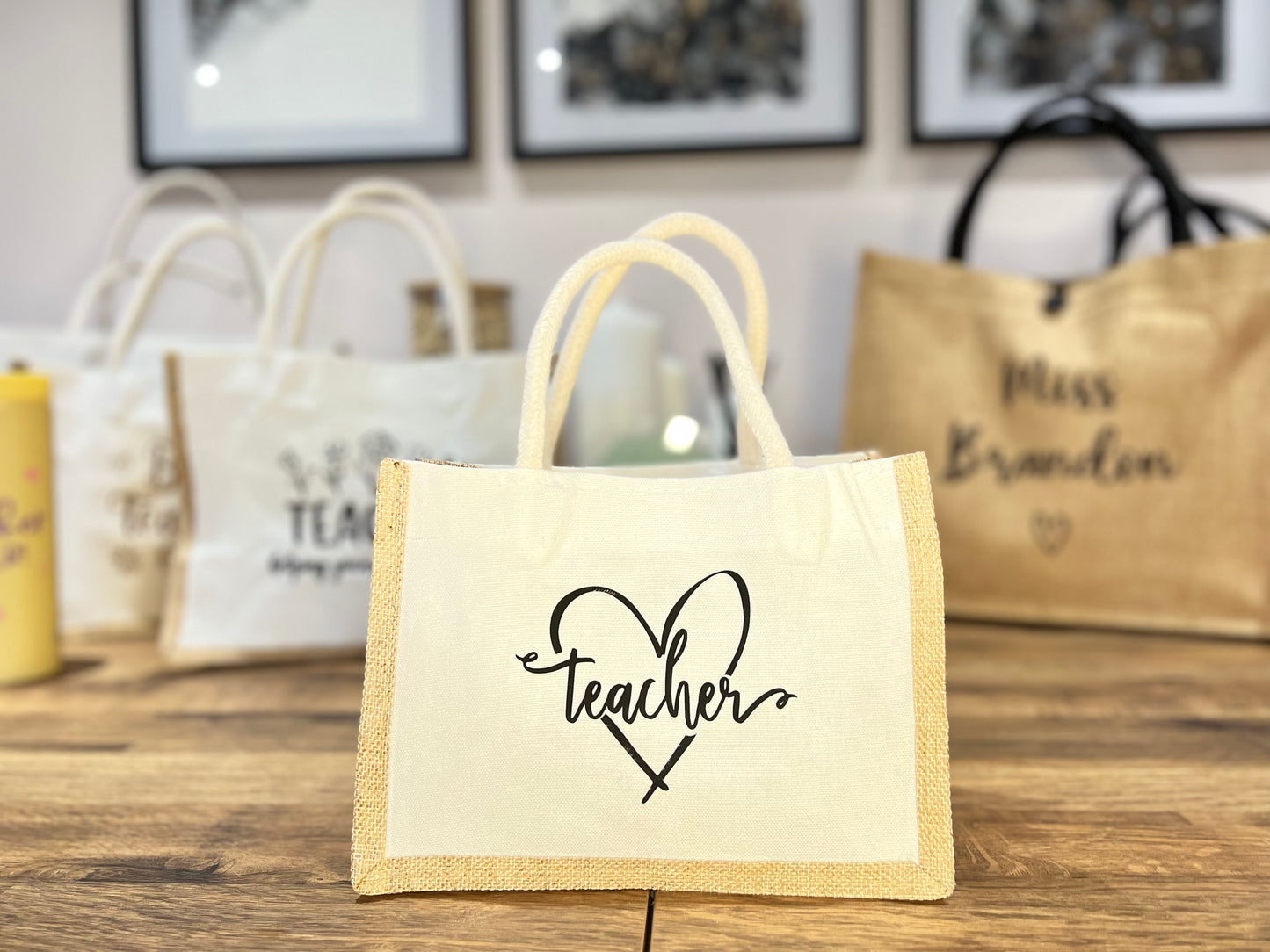 White Jute Bag (Large)